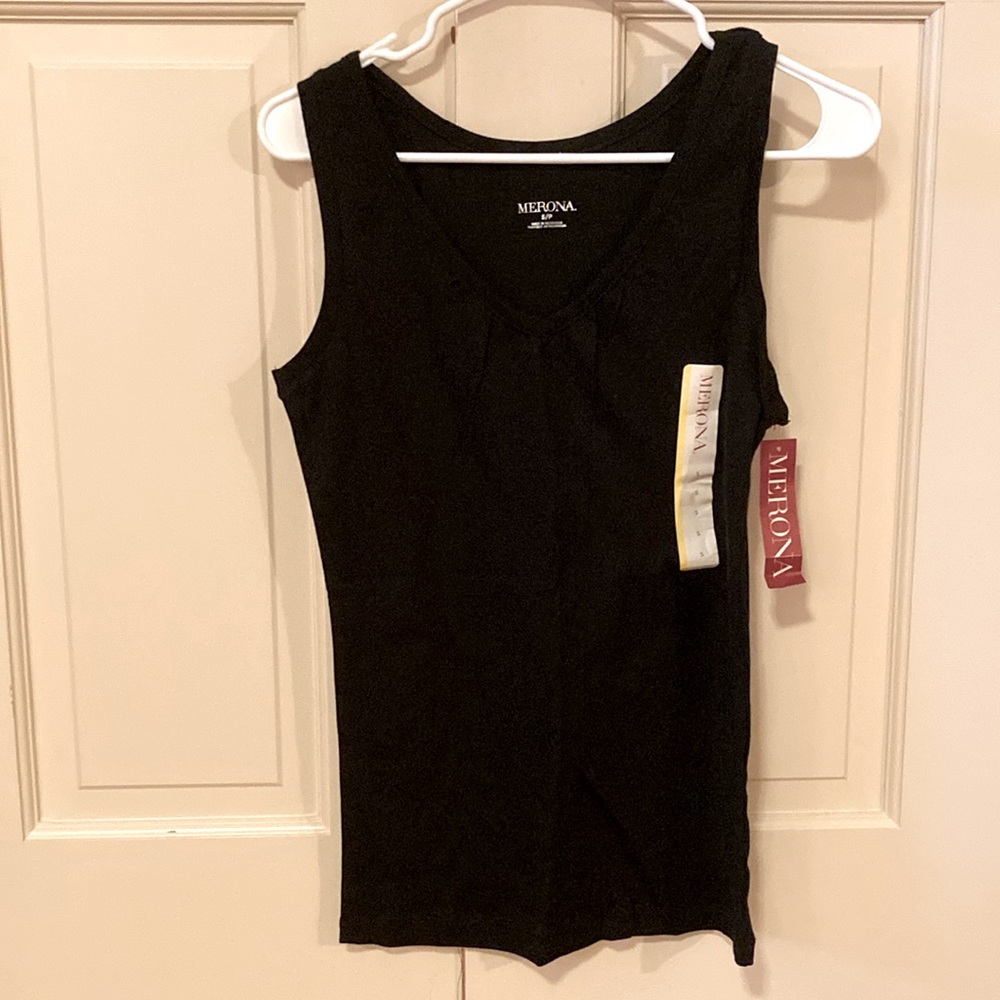 NWT Merona Black Tank Top, size S